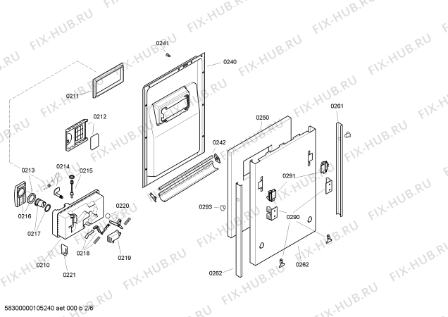 Схема №5 SF6CFE1GB с изображением Рамка для посудомоечной машины Bosch 00431586