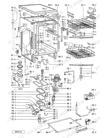 Схема №1 C 73 с изображением Микромодуль для электропосудомоечной машины Whirlpool 481221838084