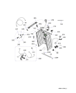 Схема №5 WATK 916 с изображением Ручка (крючок) люка для стиральной машины Whirlpool 482000020681