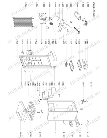 Схема №1 AM 130 с изображением Микромодуль для холодильной камеры Whirlpool 481228038045