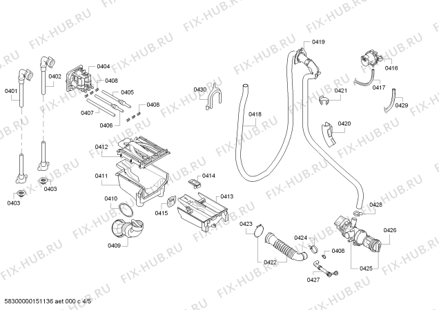 Схема №2 3TS883 TS883 VarioPerfect с изображением Крышка для стиралки Bosch 00686015