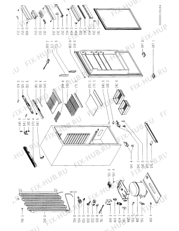 Схема №1 ARG729/G/WPEIRE ARG 729/G/WP с изображением Дверка для холодильника Whirlpool 481944268012