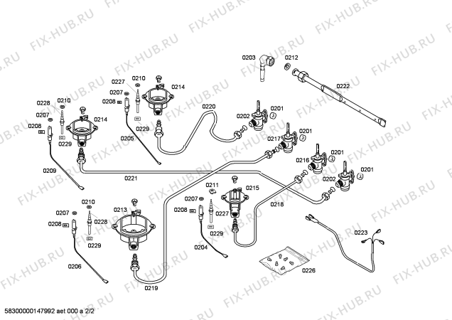 Схема №1 NGU1021DN с изображением Кабель для духового шкафа Bosch 00608691