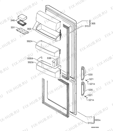 Схема №2 SGENIUSKG с изображением Ящик (корзина) для холодильника Aeg 2275080014