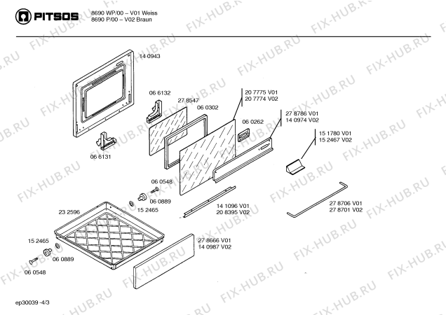 Схема №4 7680WP с изображением Инструкция по эксплуатации для духового шкафа Bosch 00517717