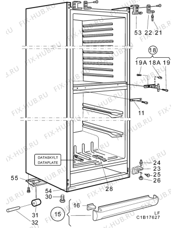 Взрыв-схема холодильника Rosenlew RJP952 - Схема узла C10 Cabinet