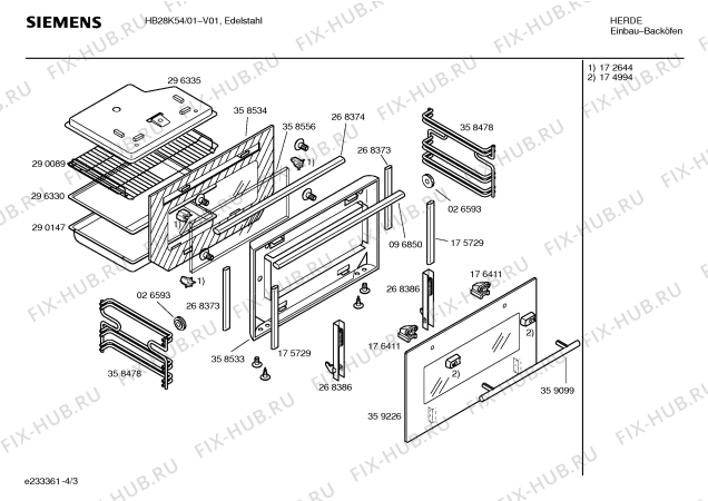 Схема №2 HB28K55 с изображением Диск для плиты (духовки) Siemens 00176542