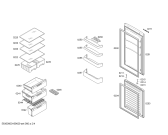 Схема №3 KGN36NW20 Action с изображением Дверь морозильной камеры для холодильника Bosch 00686939