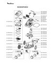 Схема №1 MO252401/4Q0 с изображением Крышка для мини-пылесоса Moulinex RS-RT900380