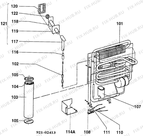 Взрыв-схема холодильника Unknown RM4300 - Схема узла C20 Cold, User manual E