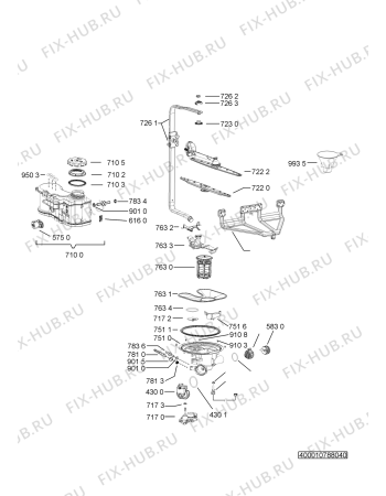 Схема №2 ADG 5730 NB с изображением Микромодуль для посудомоечной машины Whirlpool 481010670513