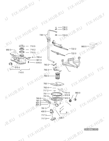 Схема №2 ADP 415 WH с изображением Микромодуль для посудомойки Whirlpool 481010775752