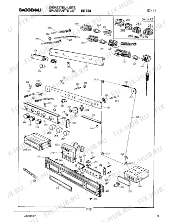 Взрыв-схема плиты (духовки) Gaggenau EE728204 - Схема узла 04