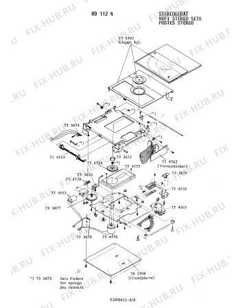 Схема №4 RD1124 с изображением Сетевой трансформатор для аудиотехники Siemens 00754400