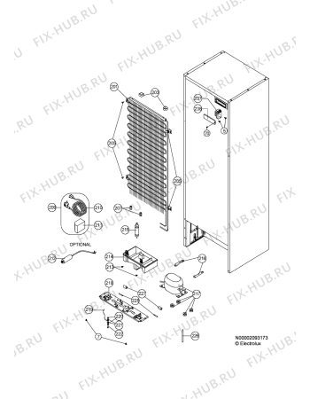 Взрыв-схема холодильника Zanussi ZD3380X - Схема узла Section 4