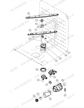 Взрыв-схема посудомоечной машины Gorenje D605 NO   -vit (176975, DW20.1) - Схема узла 03