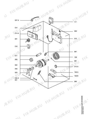 Взрыв-схема стиральной машины Aeg LTH37320 - Схема узла Electrical equipment