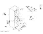 Схема №3 KGN57P00NE с изображением Дверь морозильной камеры для холодильной камеры Bosch 00683213