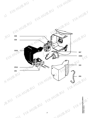 Взрыв-схема холодильника Aeg DGS 134.20/0186333 - Схема узла Motor