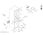 Схема №3 KGN57SW32N с изображением Дверь для холодильной камеры Bosch 00711173