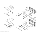 Схема №4 KFN86A268C с изображением Выдвижной ящик для холодильной камеры Bosch 11026344