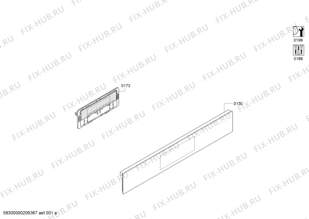 Схема №3 3CB5878B0 с изображением Панель управления для плиты (духовки) Bosch 11024866