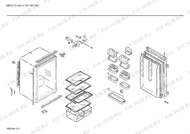 Схема №1 KIRMIN3 K145I с изображением Поднос для холодильника Bosch 00088014