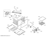 Схема №2 HDS7052C с изображением Комплект проводов для духового шкафа Bosch 00651019