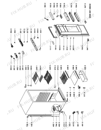 Схема №1 ARB 31 с изображением Элемент корпуса для холодильной камеры Whirlpool 481245228557