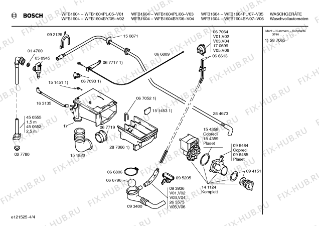 Схема №1 WFB1604BY WFB1604 с изображением Панель управления для стиральной машины Bosch 00352369