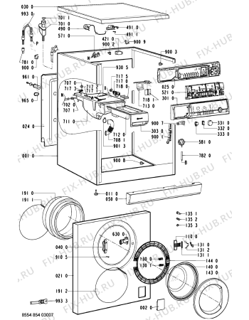 Схема №2 VENUS 1400 с изображением Обшивка для стиральной машины Whirlpool 481245215154