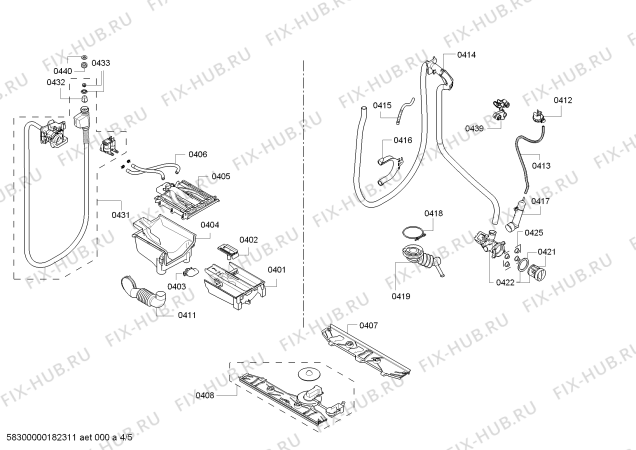 Схема №3 WAS284ECO Logixx 8 EcoEdition с изображением Ручка для стиралки Bosch 00755201