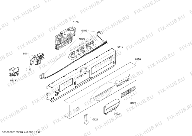 Схема №4 SGS43A94FF с изображением Ручка двери для моечной машины Bosch 00420661