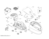 Схема №2 VS08G2226 Siemens dynapower XXL hepa 2200 W с изображением Крышка для мини-пылесоса Siemens 00660851