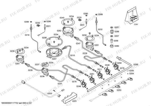 Схема №1 PCL752FIT с изображением Варочная панель для электропечи Bosch 00476963