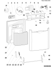Схема №2 IDL55T4C (F041754) с изображением Панель управления для посудомоечной машины Indesit C00144687