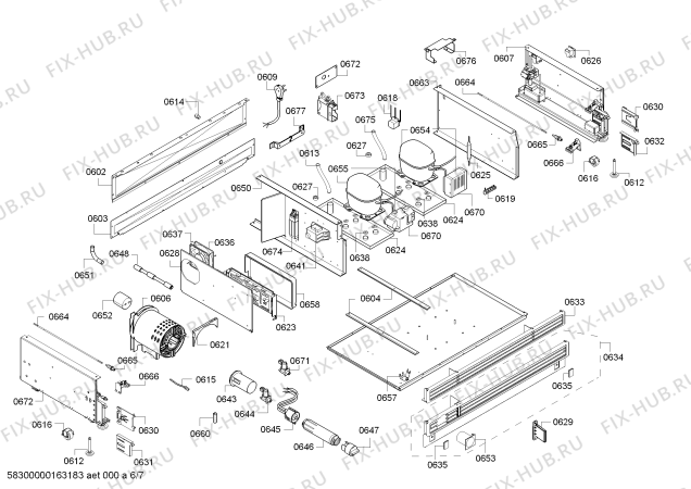 Схема №3 CIB36MIER1 KF 1901 SF с изображением Плата для холодильника Bosch 00711055