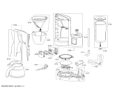 Схема №1 TKA6A043 ComfortLine с изображением Декоративная панель для кофеварки (кофемашины) Bosch 12014347