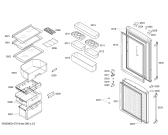 Схема №1 KKV20247TI с изображением Дверь для холодильной камеры Bosch 00245221