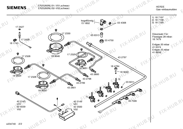 Взрыв-схема плиты (духовки) Siemens ER25260NL Siemens - Схема узла 02