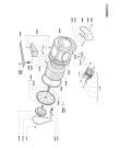 Схема №3 HWU085MBWG с изображением Ручка (крючок) люка для стиральной машины Whirlpool 481249848051
