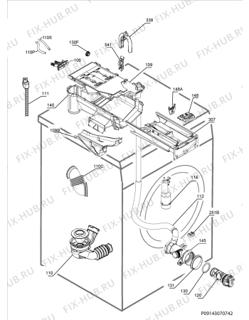 Взрыв-схема стиральной машины Aeg LBELLA125 - Схема узла Hydraulic System 272
