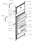Схема №1 RFI4161AW (329222, HZZI2727) с изображением Дверь для холодильной камеры Gorenje 325923