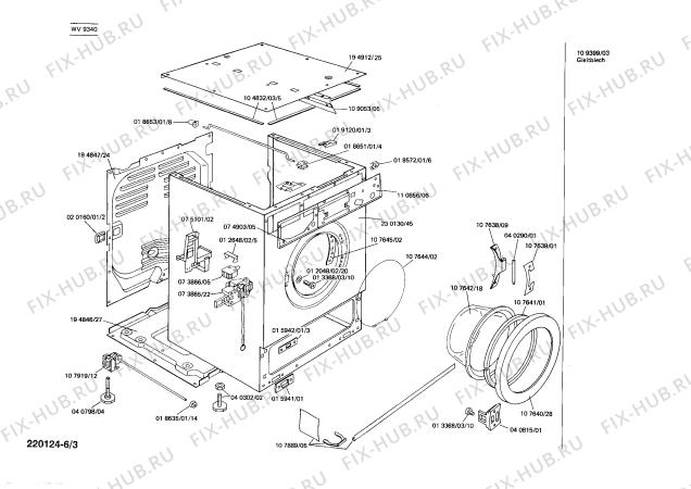Схема №3 WV9340 SIWAMAT 934 с изображением Переключатель для стиральной машины Siemens 00051064