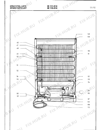 Схема №7 IK111014 с изображением Крепежный набор для холодильной камеры Bosch 00098843