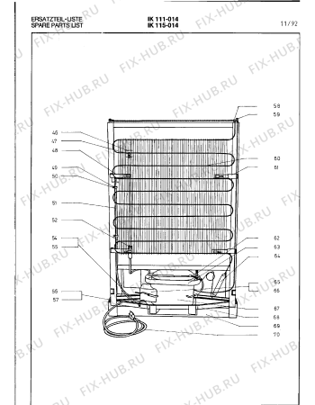 Схема №7 EK345025 с изображением Корпус для холодильника Bosch 00098868