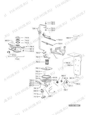 Схема №2 ADP 815 IX с изображением Микромодуль для посудомоечной машины Whirlpool 481010744397