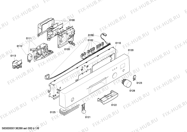 Схема №3 CG640J5 с изображением Краткая инструкция для посудомоечной машины Bosch 00542131