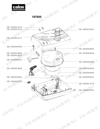 Схема №1 187600 с изображением Крышка для электроутюга Tefal CS-00091002