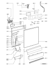 Схема №2 ADP 6610 WH с изображением Панель для посудомойки Whirlpool 481245372621